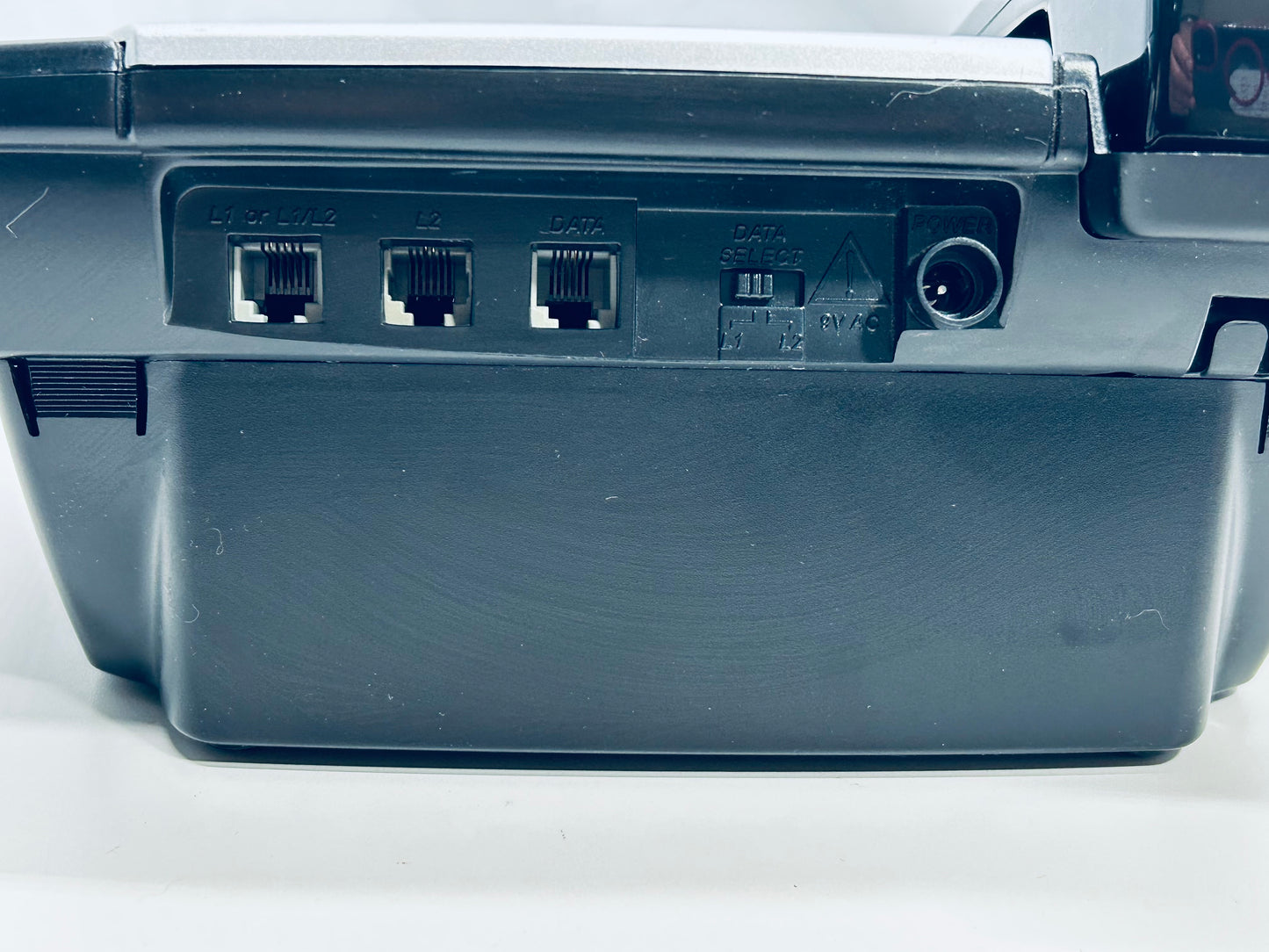 TESTED AT&T 2 Line Speakerphone Desktop Matte Black 8" x 9"