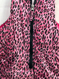 SNOW BIB Pink Platinum Pink Animal Print Girls 4T