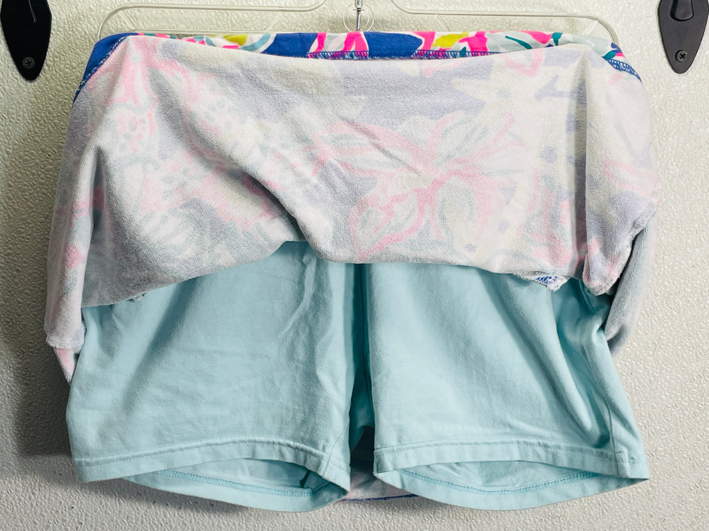 Lilly Pulitzer Skort Blue & Pink Florals Ladies Small