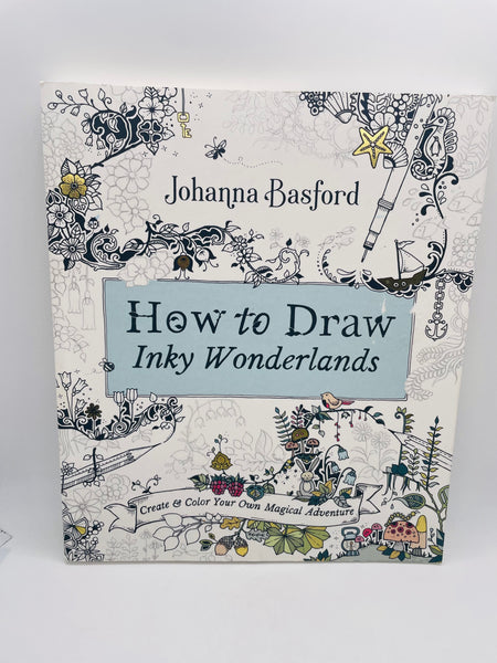 NEW! How to Draw Inky Wonderlands by Johanna Basford Book