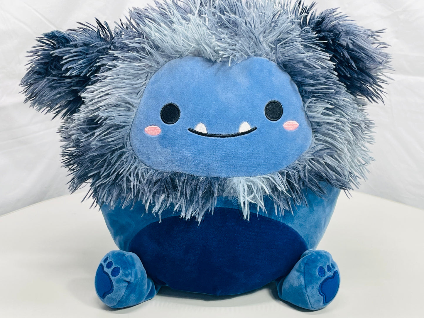 Squishmallows 12" Dani Navy Blue Bigfoot LT WEAR Freshly Laundered