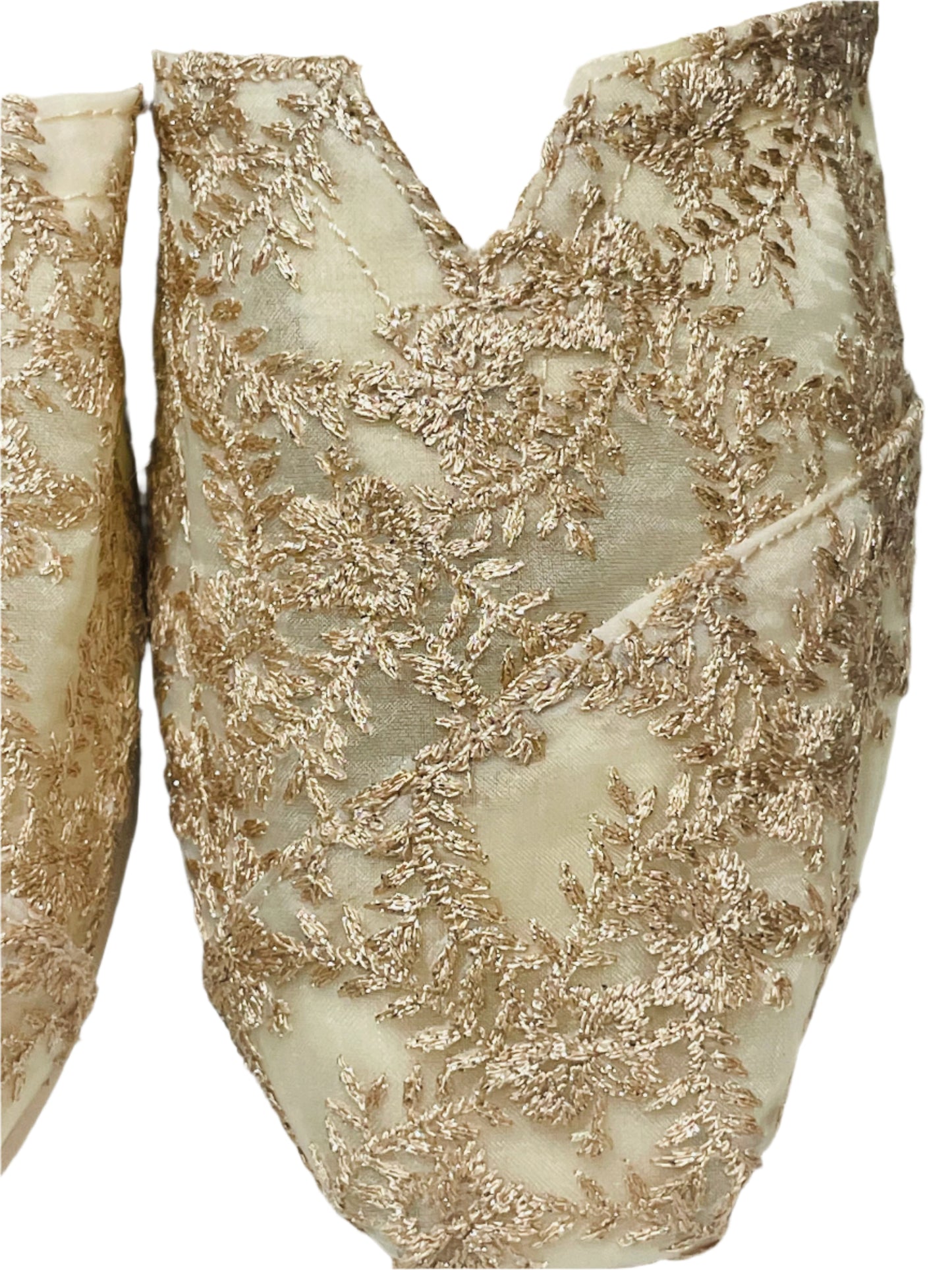 EUC Toms Slip Ons Wedding Lace Ivory Cream Womens US 7.5 Freshy Laundered