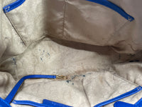 Michael Kors MK Purse Blue Pebble Leather Well Loved