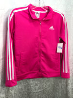 Adidas (LT STAINING) Hot Pink Light-Weight Zip Jacket Girls 14/16