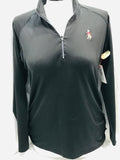 Oxford Golf Pinhurst Black Half Zip Pullover Ladies S