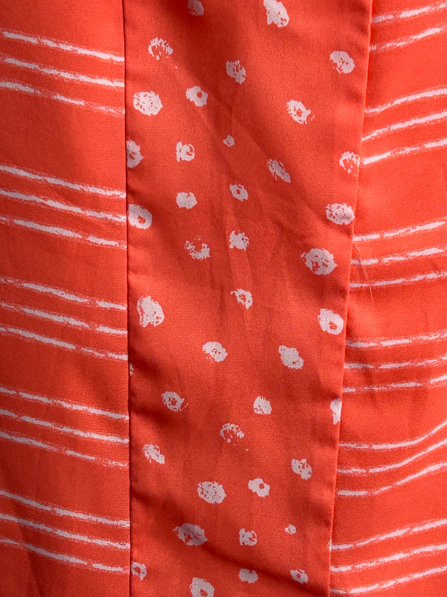 Stylus Sheer Coral / White Sleeveless Shirt Ladies S