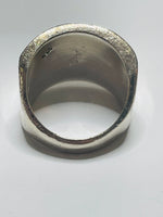 Sterling Silver 925 RING Wide Face Size 6