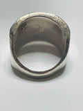 Sterling Silver 925 RING Wide Face Size 6