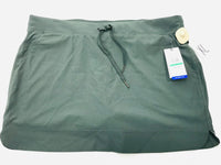 NWT! Gaiam Willow Grey/Green Woven Rib Mix Yoga Skort Ladies XL