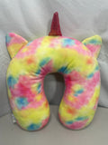 Critter Collection Rainbow Tie Dye Unicorn Neck Pillow Youth