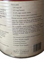 Hard Red Wheat in a Can 30 year shelf life from 2010