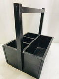 Black Wooden Accessories / Craft Box SHOWS WEAR 14" x 12"