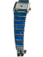 Sterling Silver 950 VINTAGE Watch Band with Lapis Lazuli