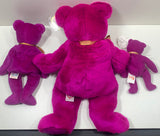 1999 TY Beanie Buddies Collection Teddy Bear MILLENINUM ALL 3 SIZES (5.5", 9", 14")