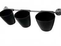 Ikea 102.710.91 Bygel Container Black with Metal Wall Mount Rod