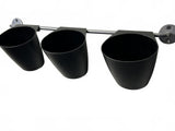 Ikea 102.710.91 Bygel Container Black with Metal Wall Mount Rod