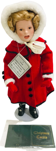 Danbury Mint Collection Shirley Temple Christmas Little Caroler 18"  Porcelain Doll