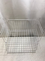 2 PC CLOSET Wire Hanging Basket SET 16" x 10"