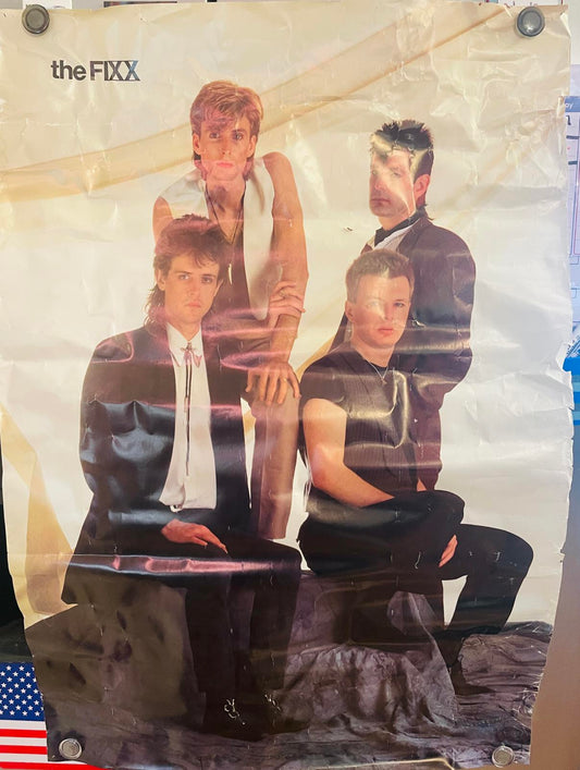 1983 The Fixx Band Poster HAS WEAR