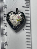 Sterling Silver 925 Necklace Pendant Locket I LOVE YOU