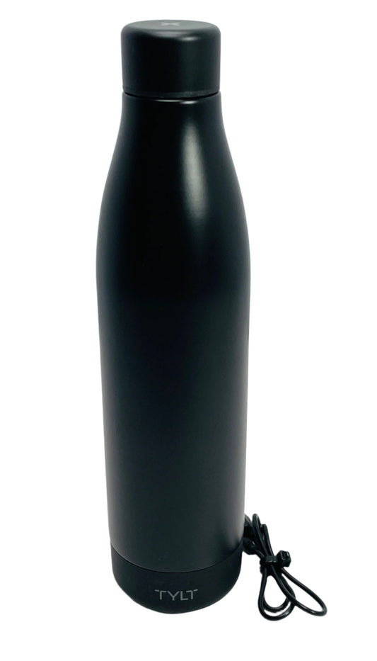 TESTED TYLT All-in-One 17oz Stainless Steel Water Bottle & Portable Power Bank