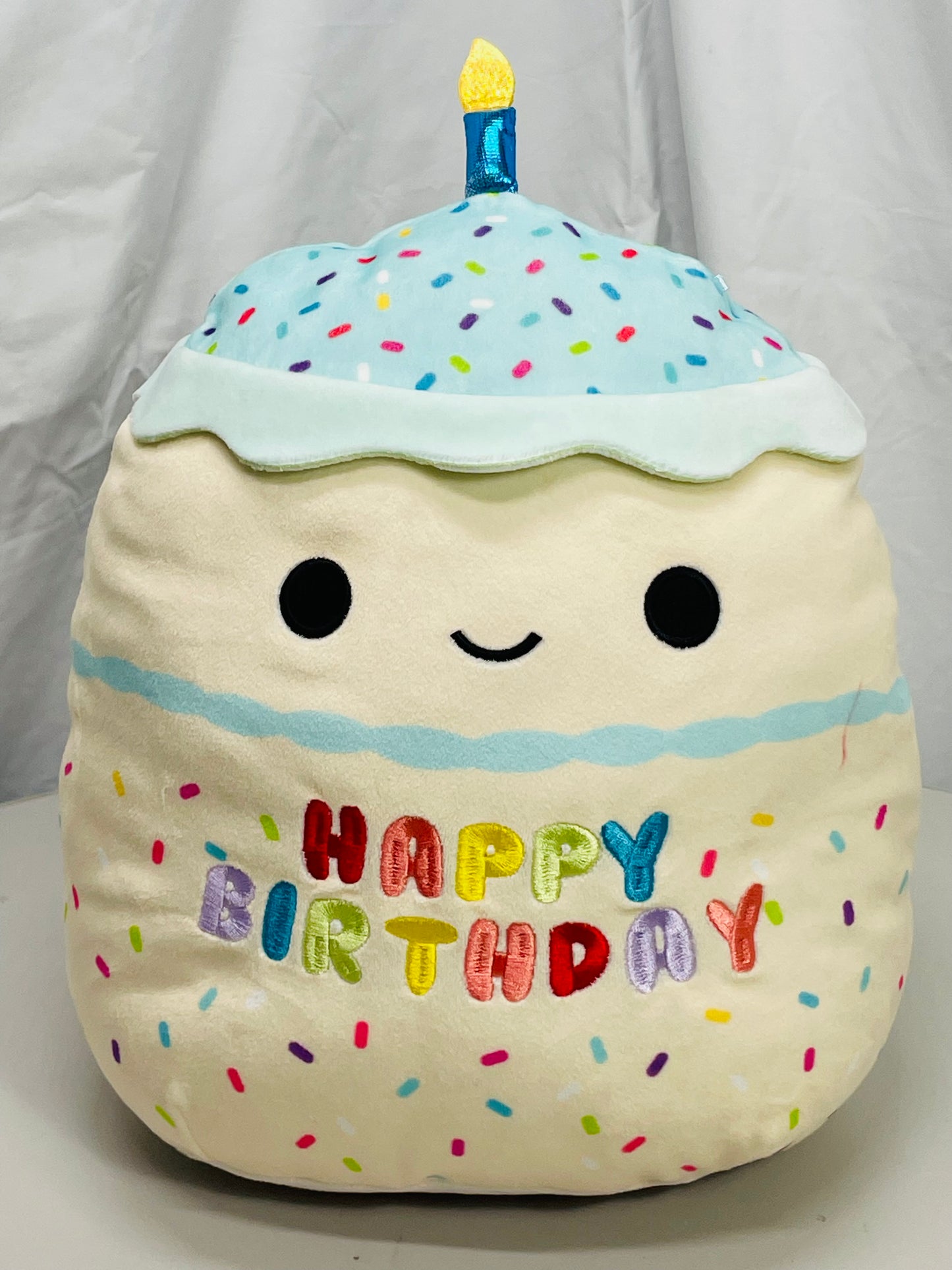 Squishmallows  14" Happy Birthday Cupcake LT WEAR/Stain Freshly Laundered