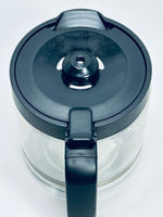 Glass Coffee Replacement Pot 14 cup Black Handle 8" up to top ball