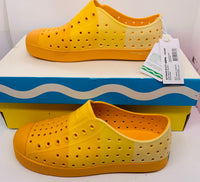 NEW! Native X Crayola Jefferson Block Sunny Side Up Yellow Shoes Girls J3