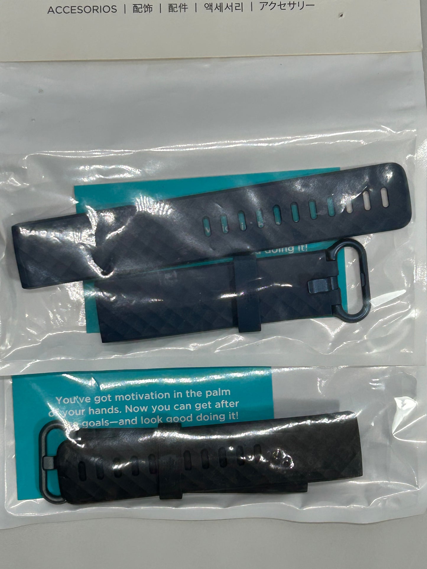 NEW! Fitbit Charge 3 / 4 Watch Band 2 PACK NIP Blue/Black