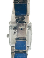 Sterling Silver 950 VINTAGE Watch Band with Lapis Lazuli