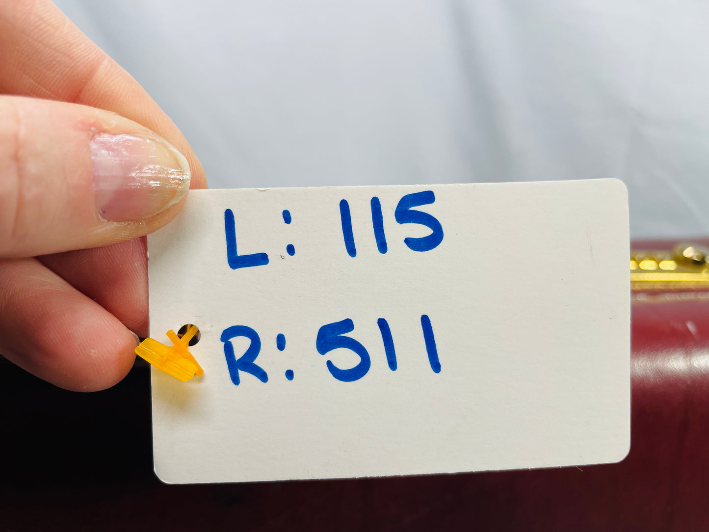 Vintage Hardshell Briefcase Red Leather with thumb Number Locks Left/Right TESTED