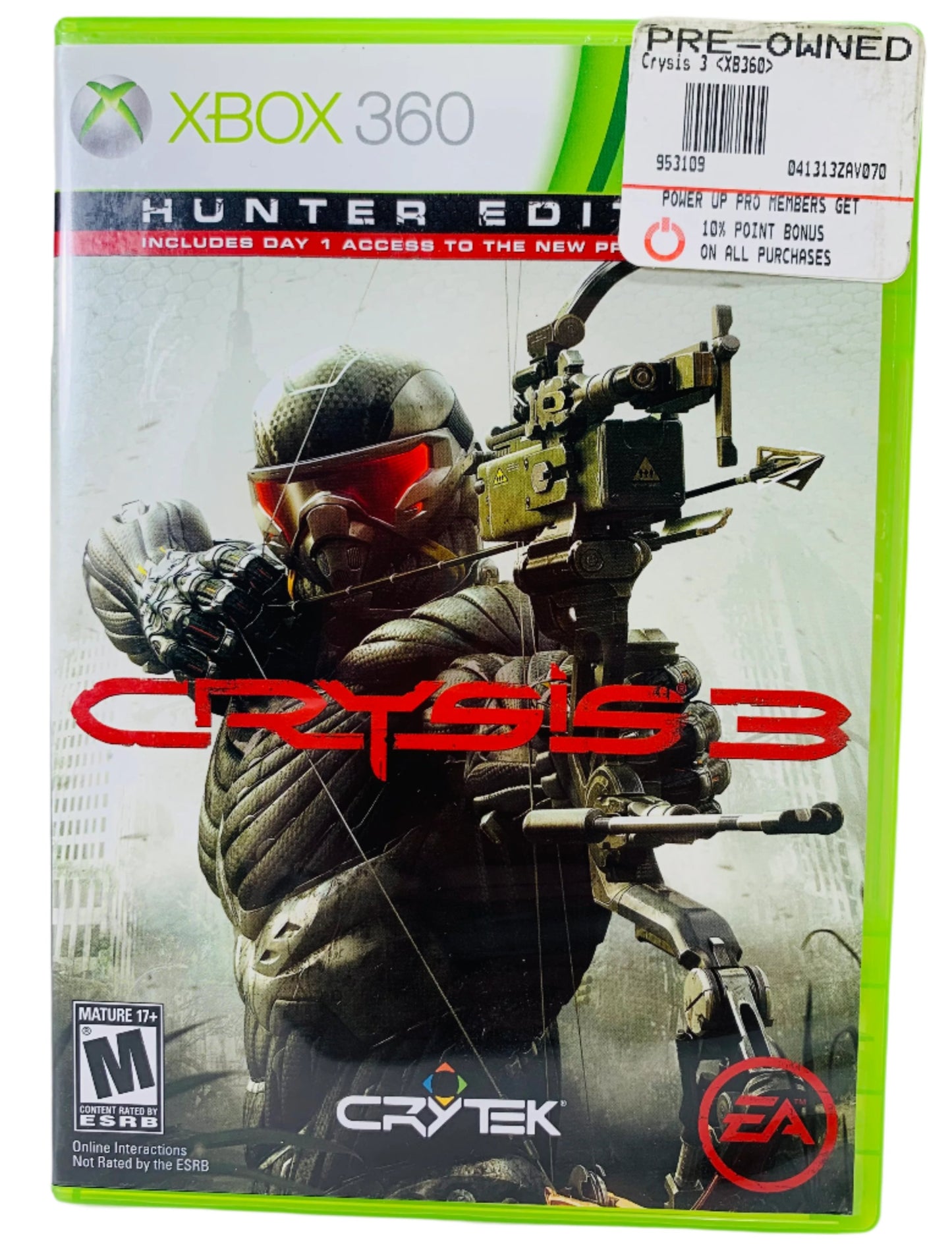 XBOX 360 LT SURFACE WEAR - Crysis 3 Hunter Edition