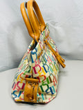 VINTAGE Dooney & Bourke Purse with Rainbow Signature Initial Logo Y2K