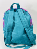 Purple & Teal Backpack with Mermaid Kitties SO CUTE! LT STAINING