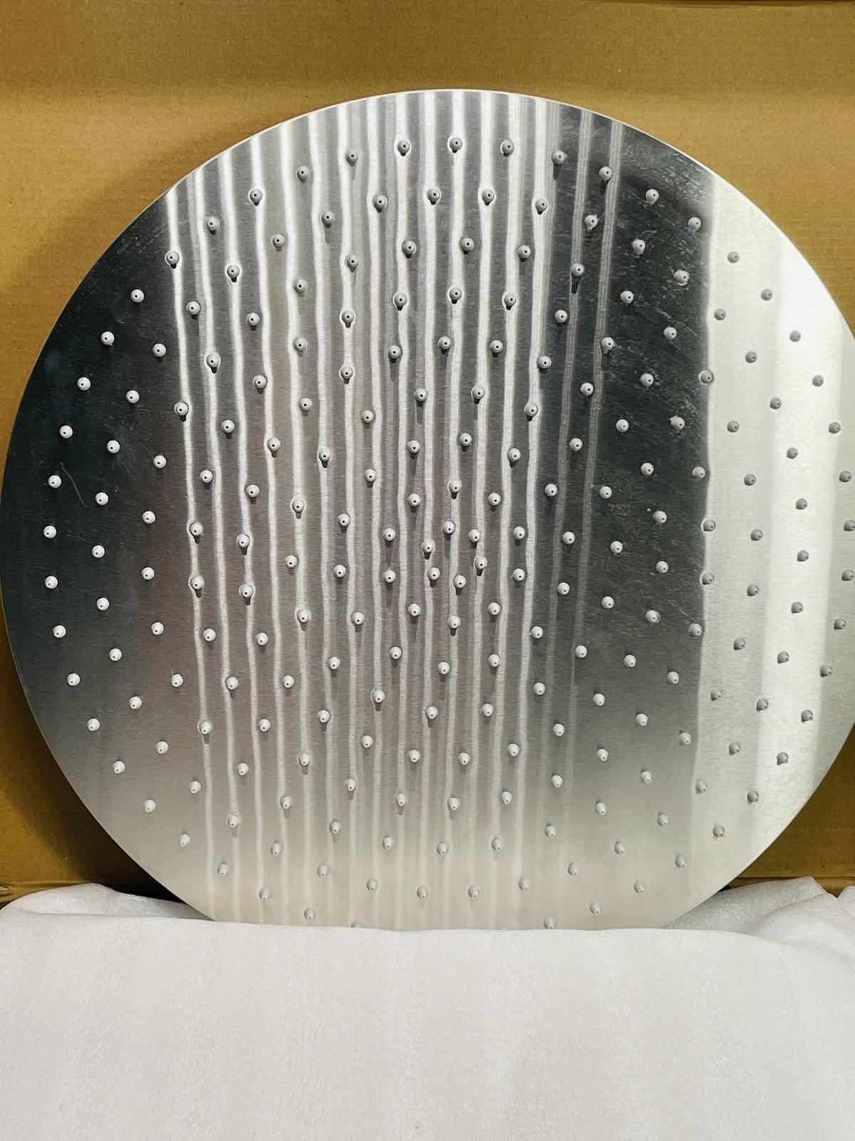 NEW! 16" Rain Shower Head High Water Flow Stainless Steel Brushed Nickel Finish