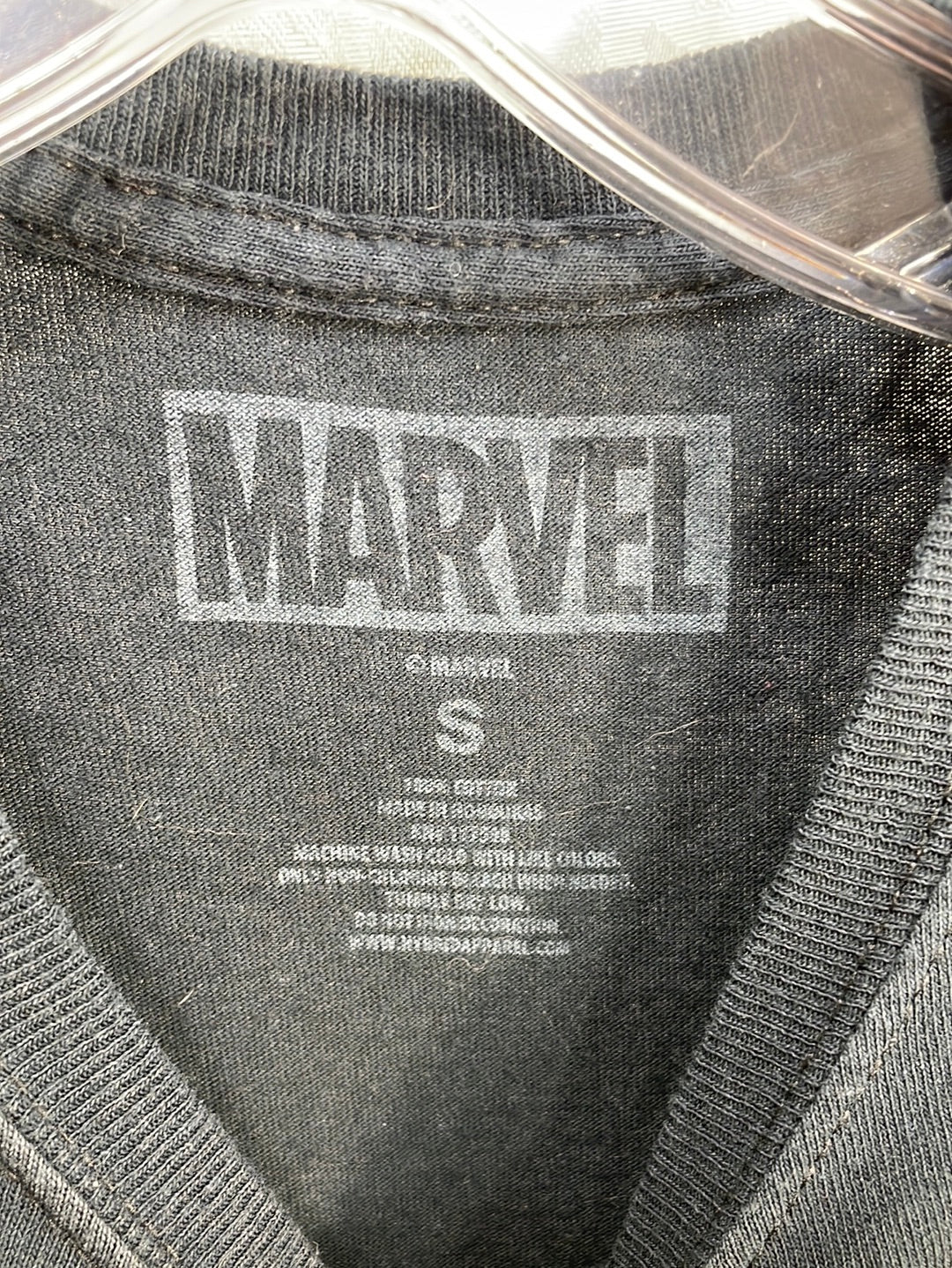 Captain Marvel Graphic Tee Black Adult S