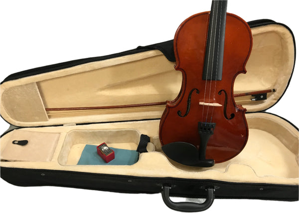 3/4 Student Violin Missing 1 String with Damaged Case