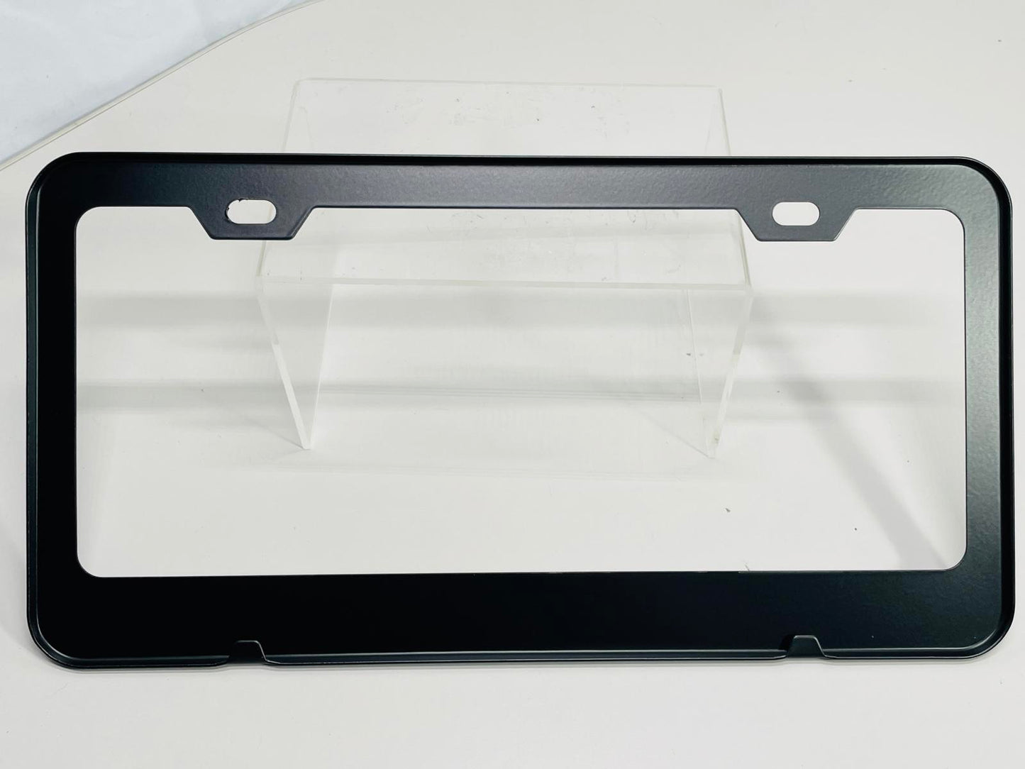 NEW License Plate Frame BIGFOOT with Mountain Scene Black Plastic