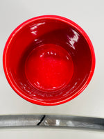 Boston Warehouse Kitchen Utensil Holder RED Ceramic
