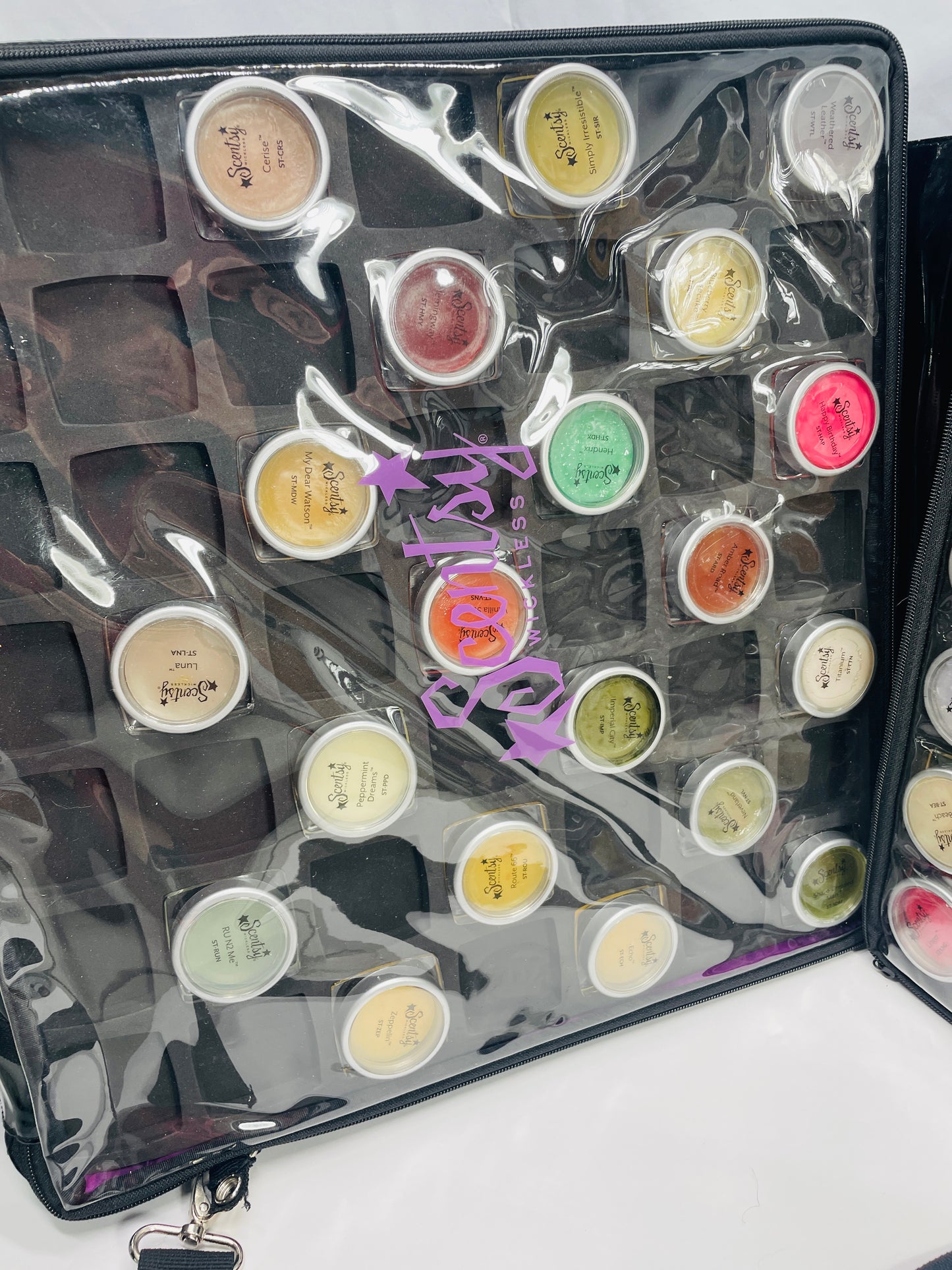 Scentsy Consultants Sample Carrier with 54 Unused Samples VARIETY