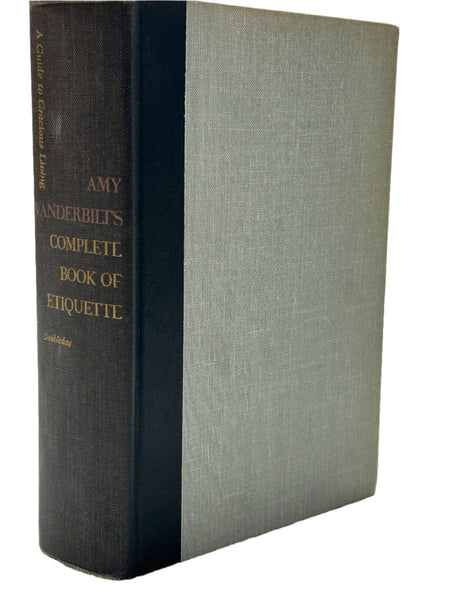 Vintage Book 1954 Complete Book of Etiquette by Amy Vanderbilt Gray Hard Cover