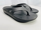 Oofos Flip Flop BLACK Soft Sandals M 6 - W 8 EU 39 Lt Wear