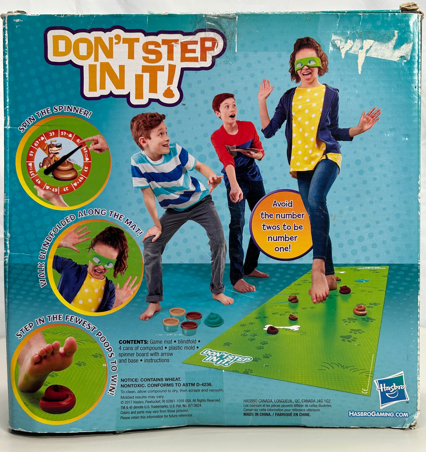 2017 Don't Step In It! Family Game COMPLETE DAMAGED BOX