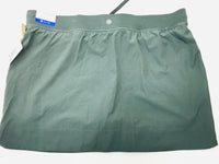 NWT! Gaiam Willow Grey/Green Woven Rib Mix Yoga Skort Ladies XL