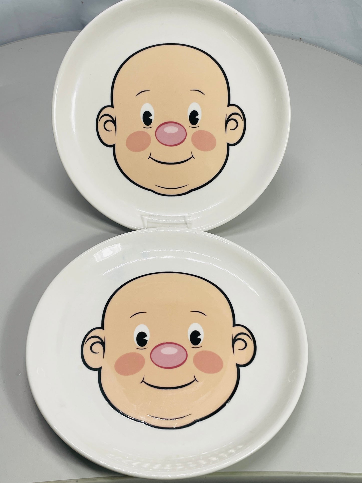 Vintage Fred & Friends Plays With His Food Childs Dinner Plates Set Of 2