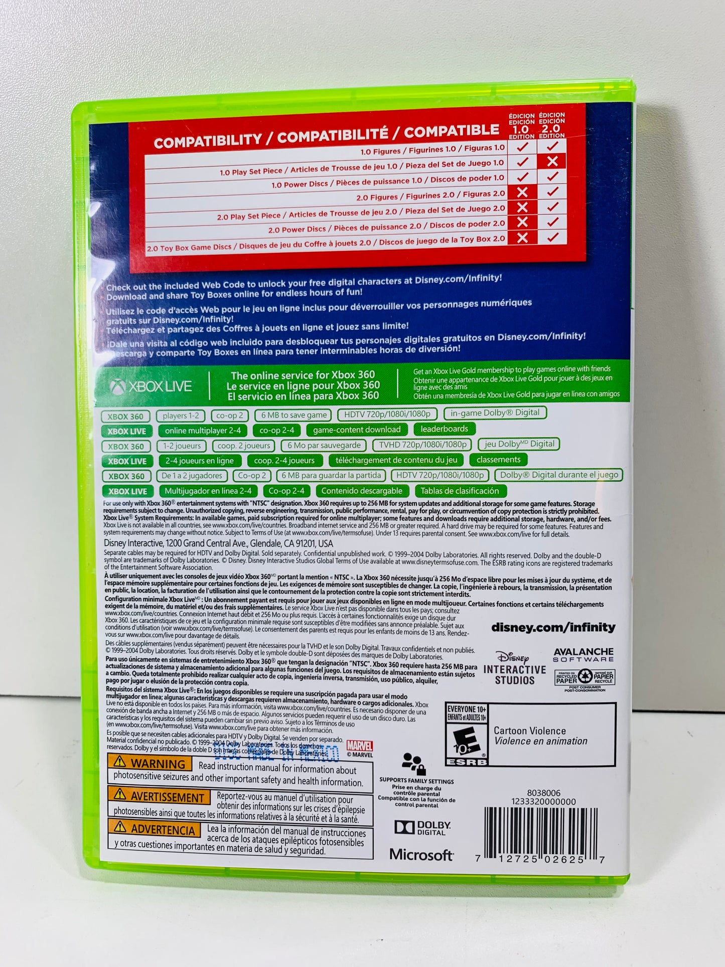 XBOX 360 EXCELLENT CONDITION - Disney Infinity 2.0