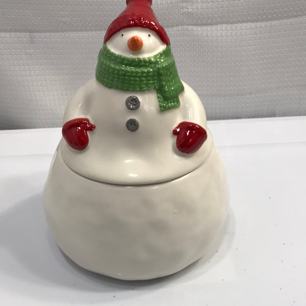 Hallmark Snowman Cookie Jar  8" x 5"