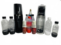 FULLY TESTED! Soda Stream LOT 2 Machines Lots of Bottles + EXTRAS