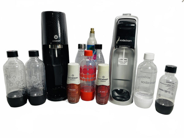FULLY TESTED! Soda Stream LOT 2 Machines Lots of Bottles + EXTRAS