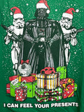 Star Wars Christmas Graphic Tee Shirt Darth Vader GREEN Adult 2X